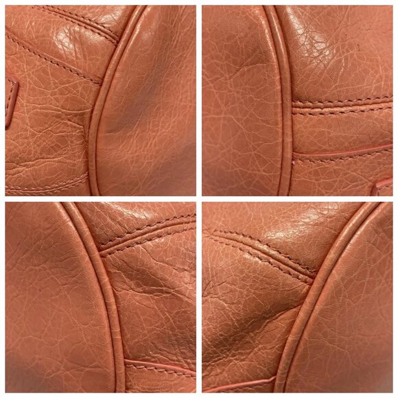 BALENCIAGA Classic Mini Pom Pom Pink Leather - Handbag 632-071825 - Picture 6 of 13
